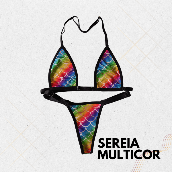 Biquíni Para Bronzeamento MB Brasil- Sereia Multicolor