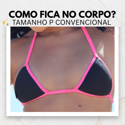 Biquíni Para Bronzeamento MB Brasil- Onça Borda Rosa