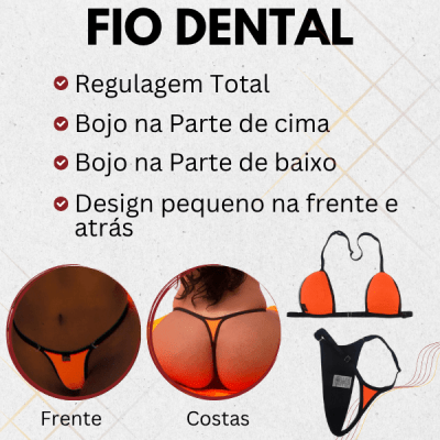 Biquíni Para Bronzeamento MB Brasil- Onça Borda Rosa