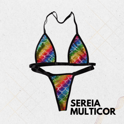 Biquíni Para Bronzeamento MB Brasil- Sereia Multicolor