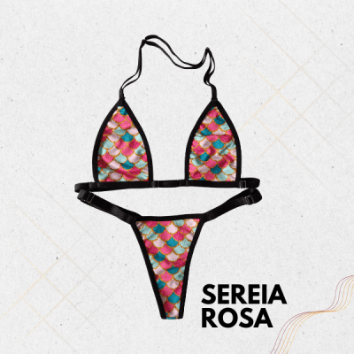 Biquíni Para Bronzeamento MB Brasil- Sereia Rosa