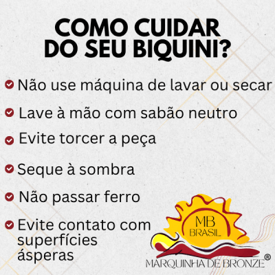 Biquíni para bronzeamento MB Brasil- ONÇA  