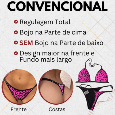 Biquíni para bronzeamento MB Brasil- ONÇA  