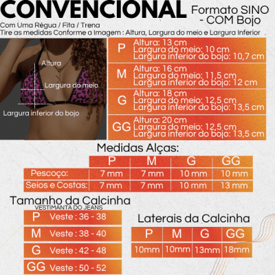 Biquíni para bronzeamento MB Brasil- ONÇA  