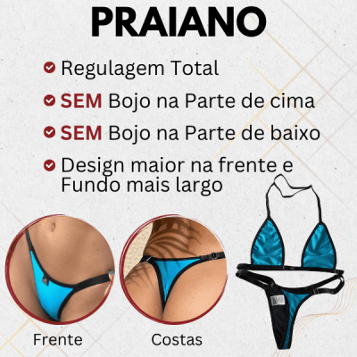 Biquíni para bronzeamento MB Brasil- ONÇA  