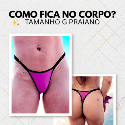 Biquíni para bronzeamento MB Brasil- ONÇA  