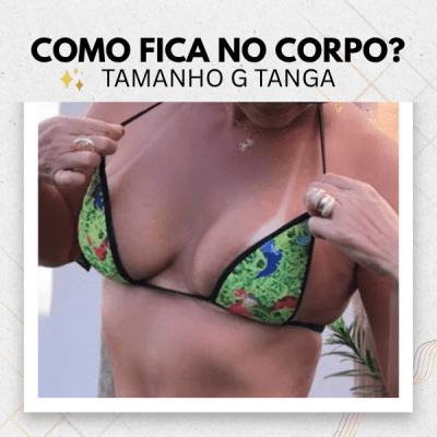 Biquíni para bronzeamento MB Brasil- ONÇA  
