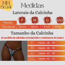 Calcinha Fio Dental MB Brasil